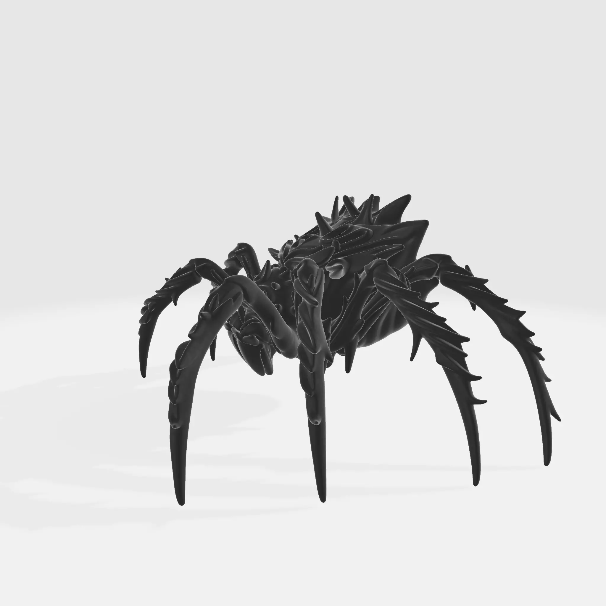Dark Tribal Spider Decorative Fantasy Creature 3D print model_2