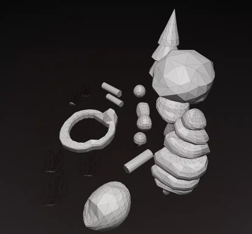 Stylized Low Poly Forest Pack - Game-Ready Nature Assets 3D model_4