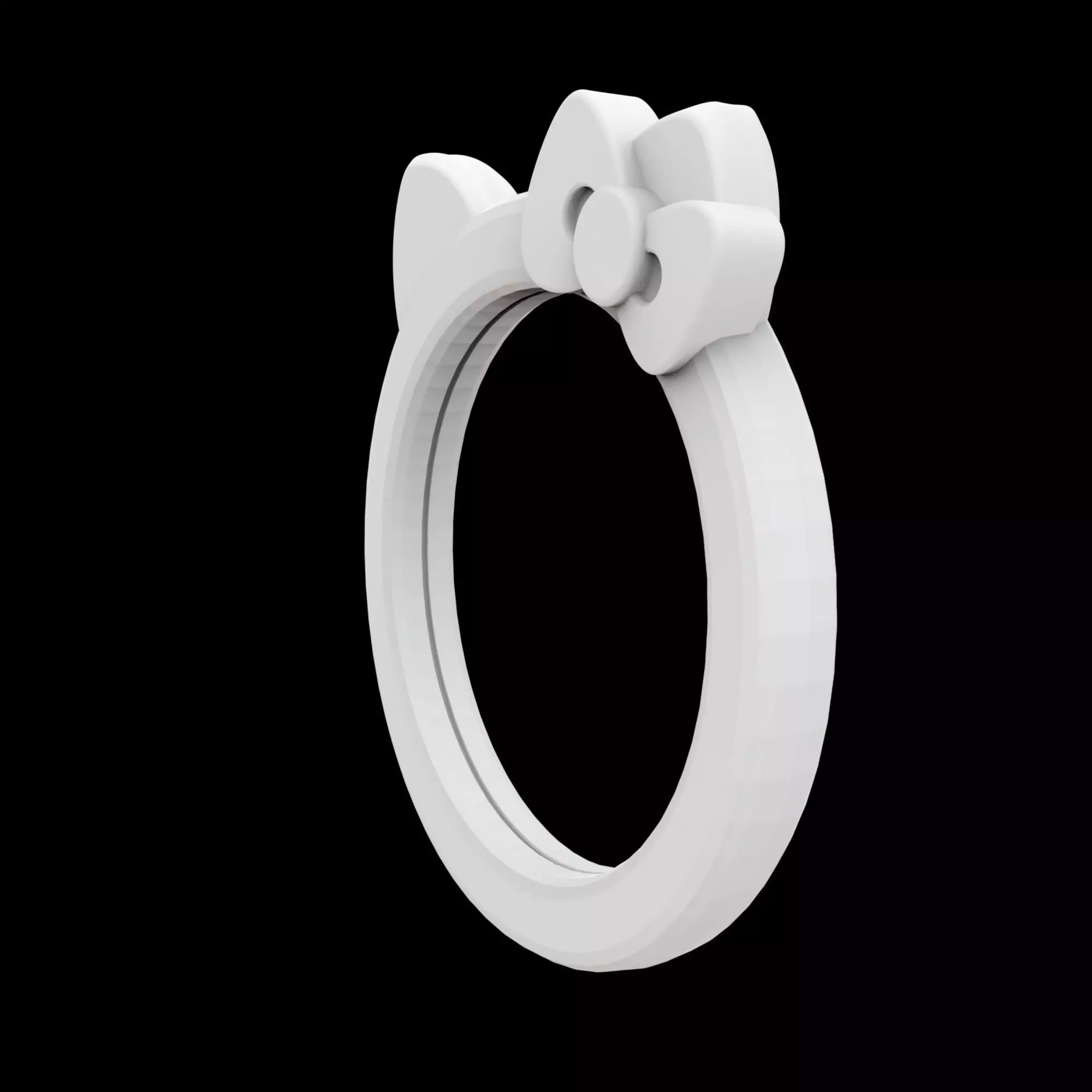 Hello Kitty Wall Mirror Frame 3D Print Model 3D print model