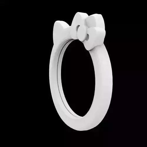 Hello Kitty Wall Mirror Frame 3D Print Model