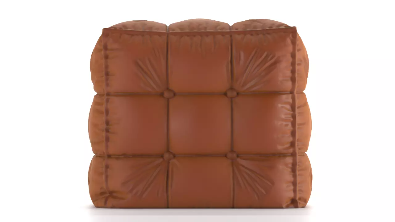 Tufted Cube Pouf 3D Printable Decorative Base 3D print model_2