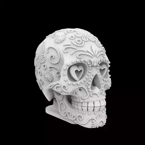 Mexican Sugar Skull 3D Print Model