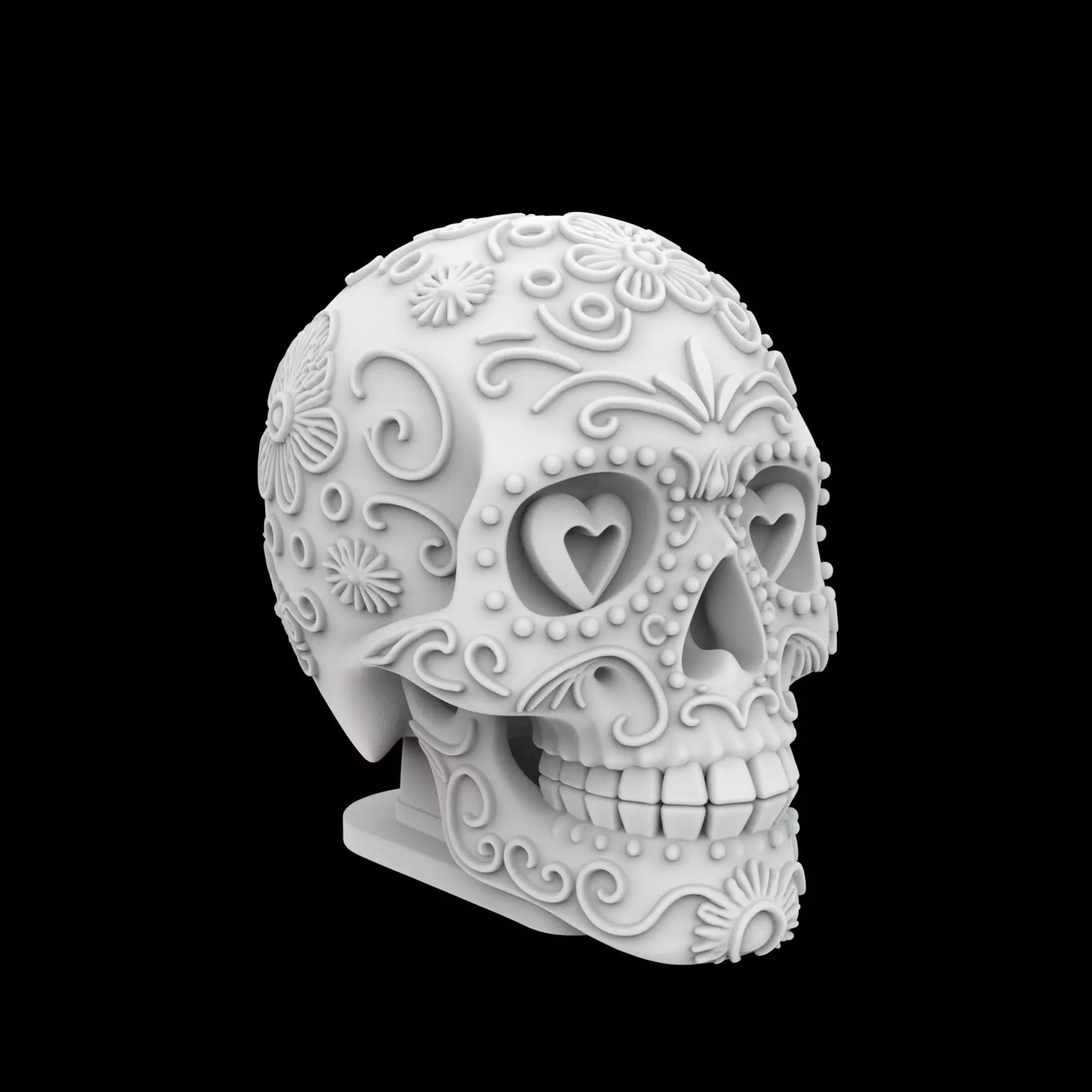 Mexican Sugar Skull 3D Print Model 3D print model