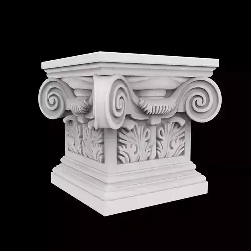 Mini Corinthian Pedestal 3D Print Model