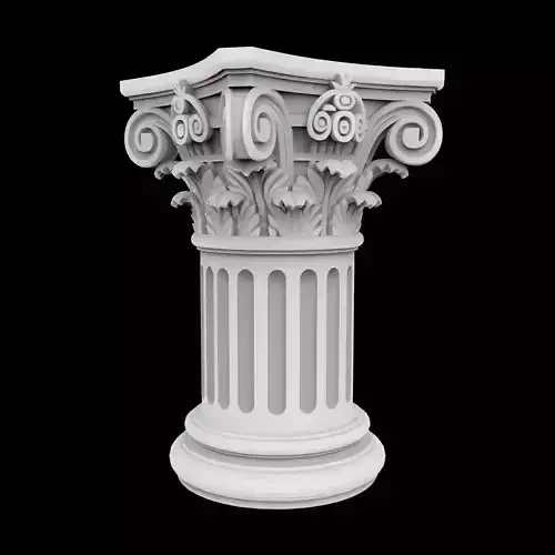 Mini Corinthian Pillar 3D Print Model