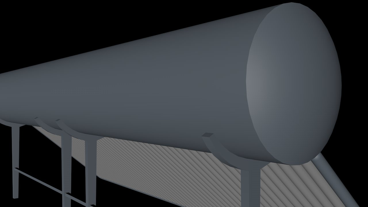 Solar Water Heater 3D model_6