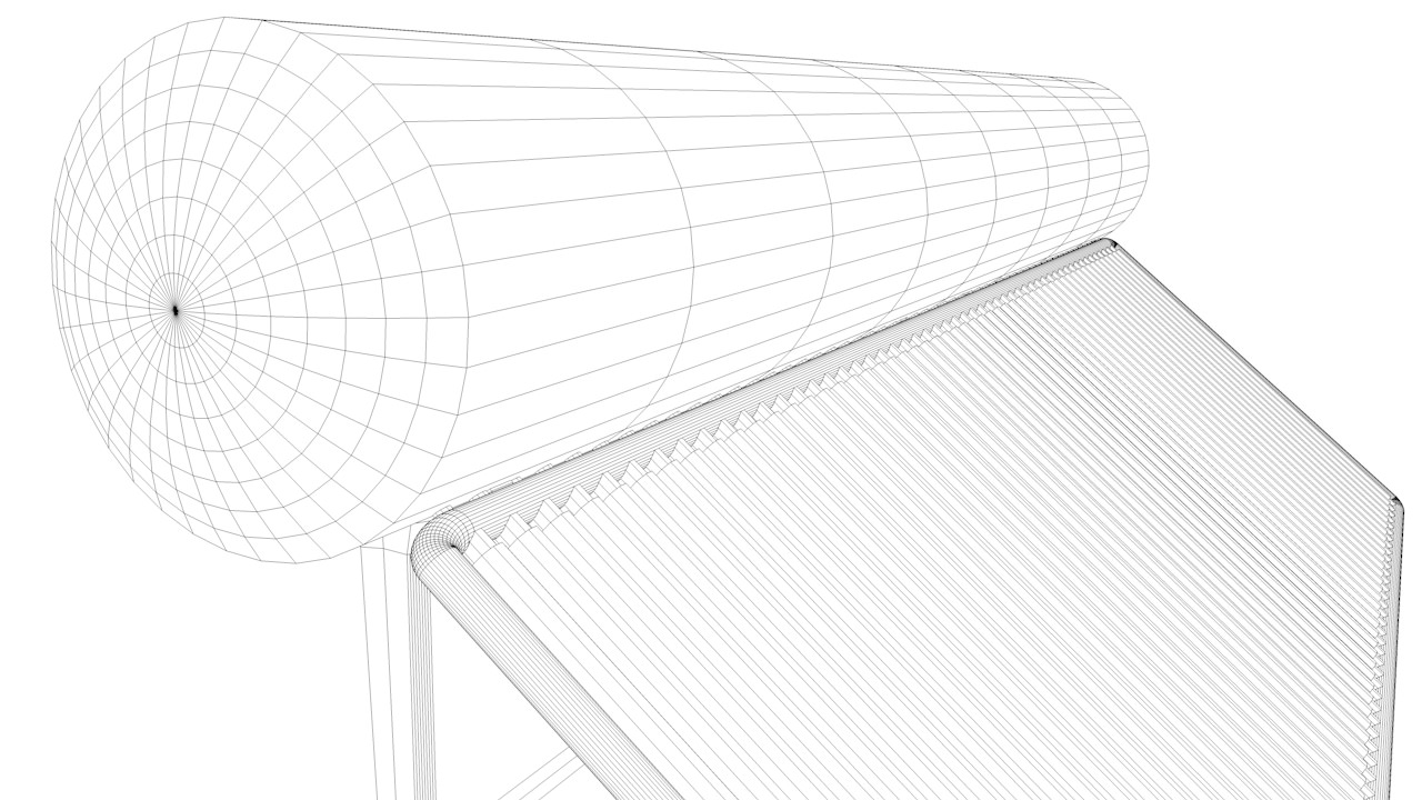 Solar Water Heater 3D model_5