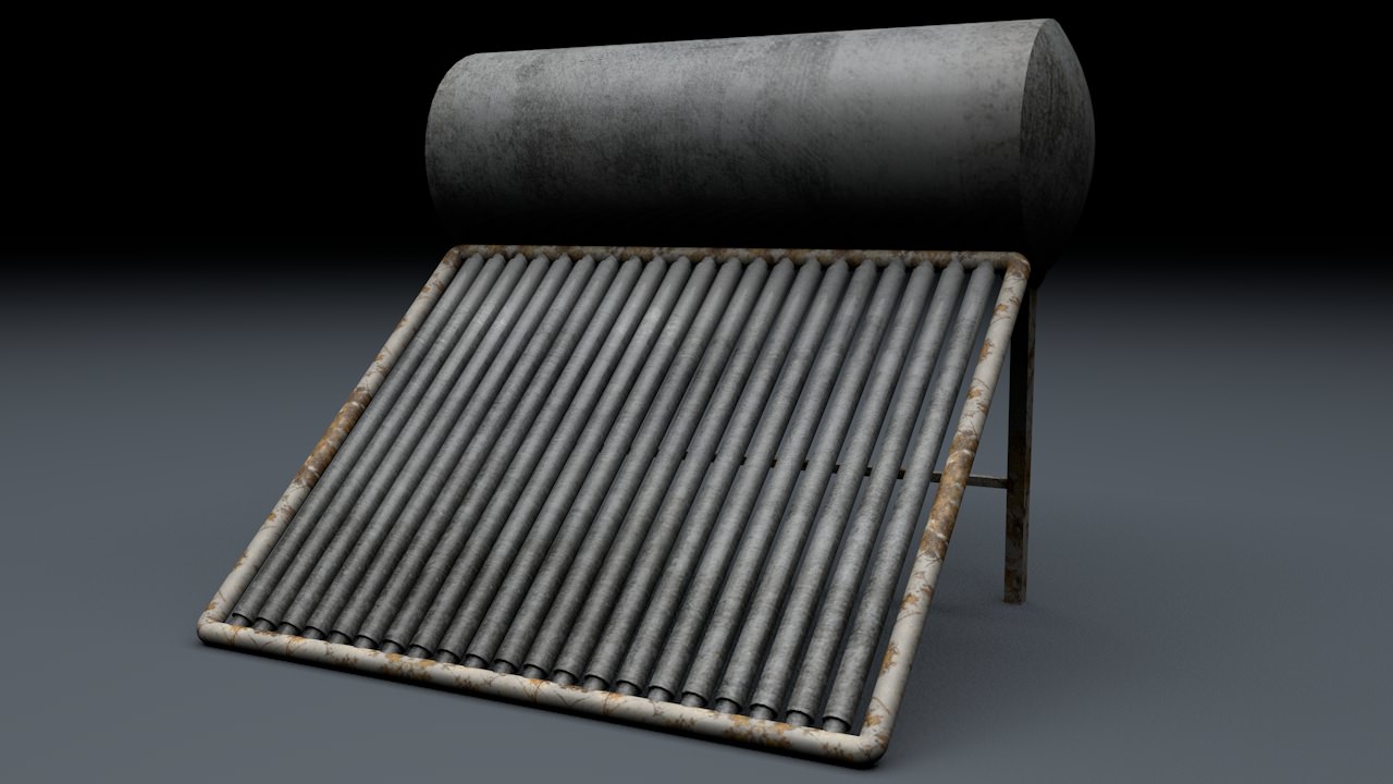 Solar Water Heater 3D model_3