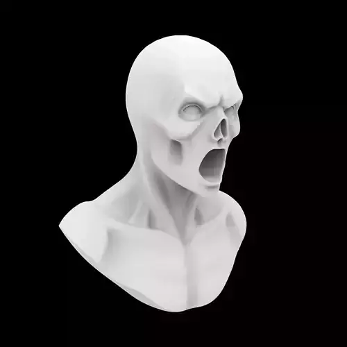 Spooky Ghost Bust 3D Print Model