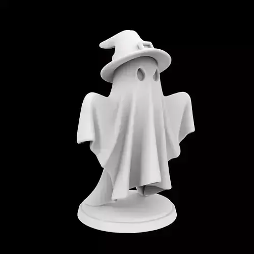 Spooky Ghost Figurine 3D Print Model