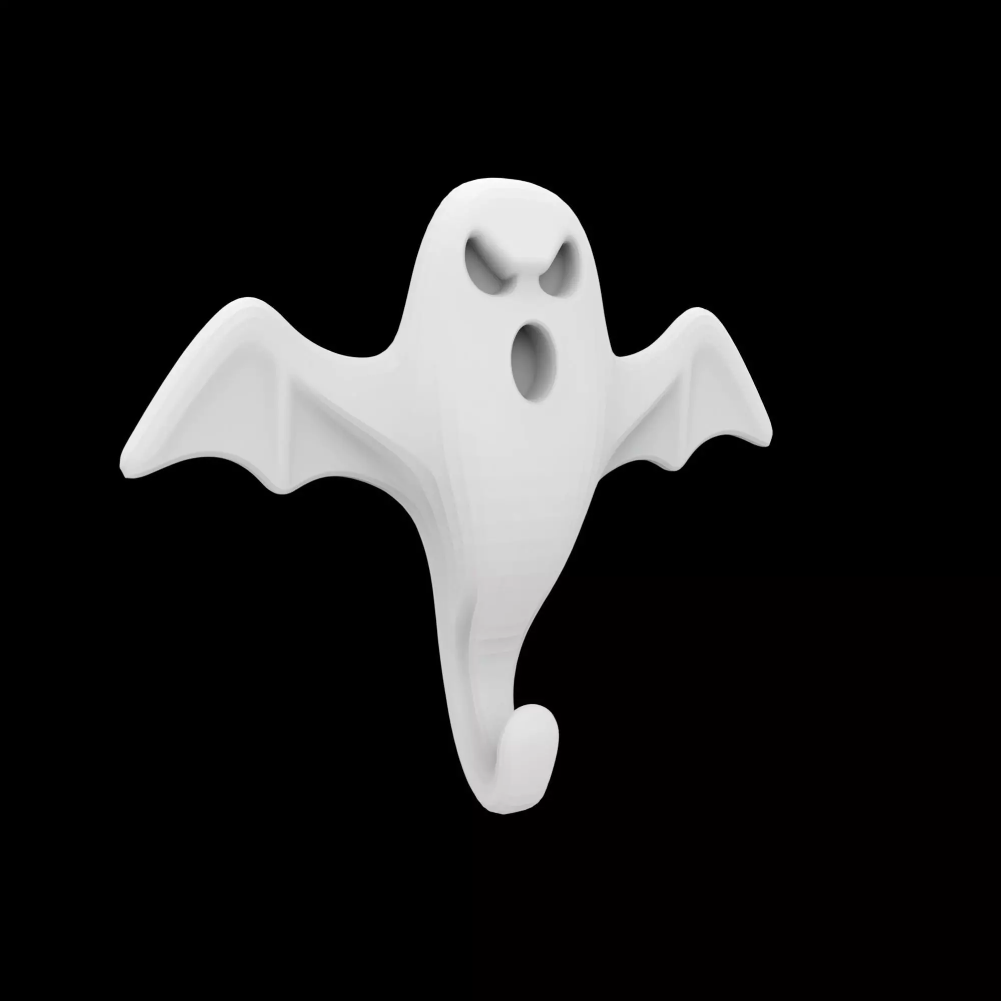 Spooky Ghost Wall Hook 3D Print Model 3D print model_1