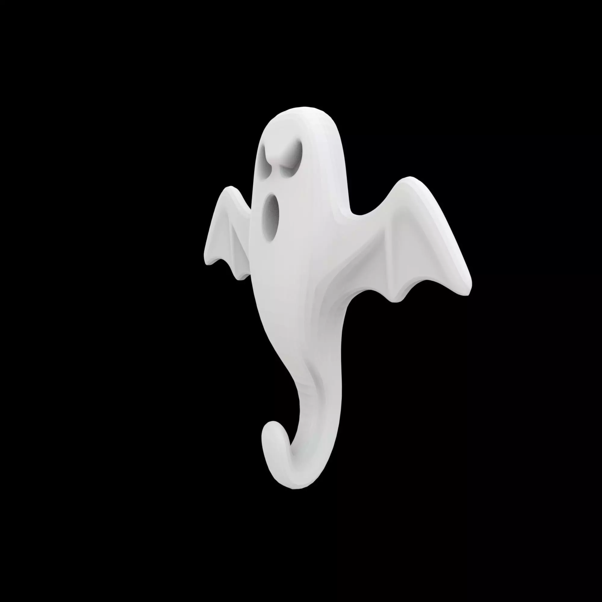Spooky Ghost Wall Hook 3D Print Model 3D print model_2