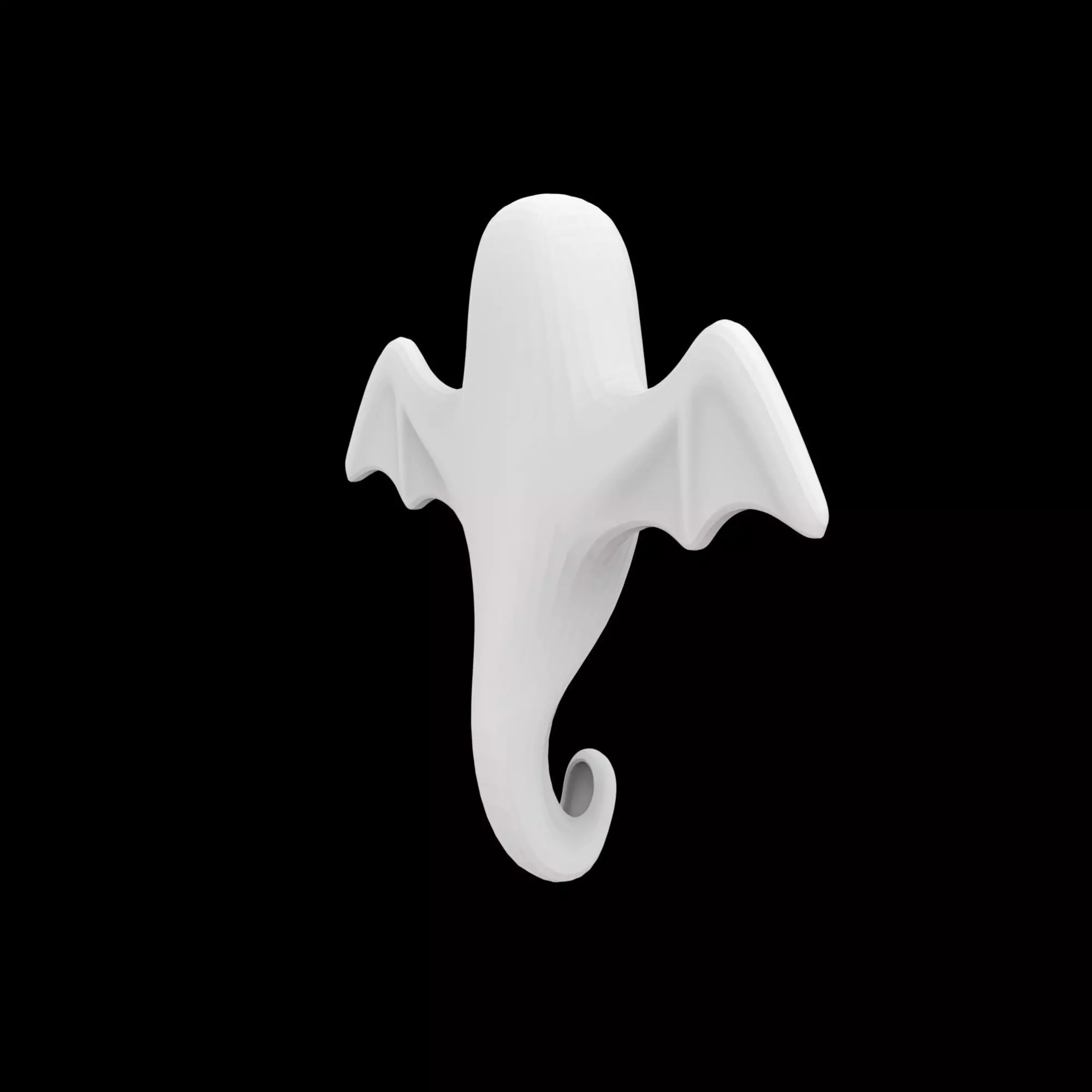 Spooky Ghost Wall Hook 3D Print Model 3D print model_4