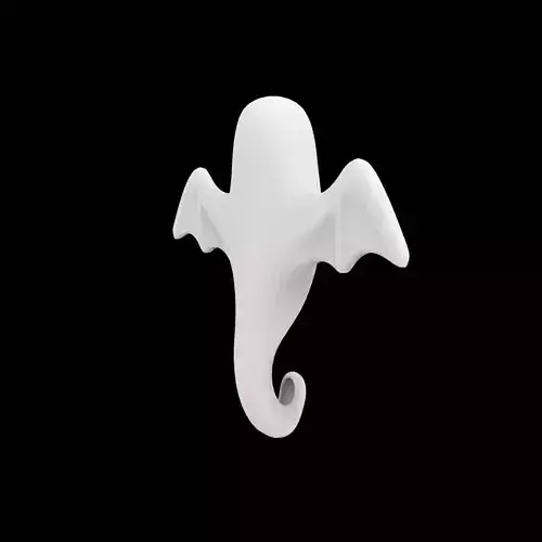 Spooky Ghost Wall Hook 3D Print Model
