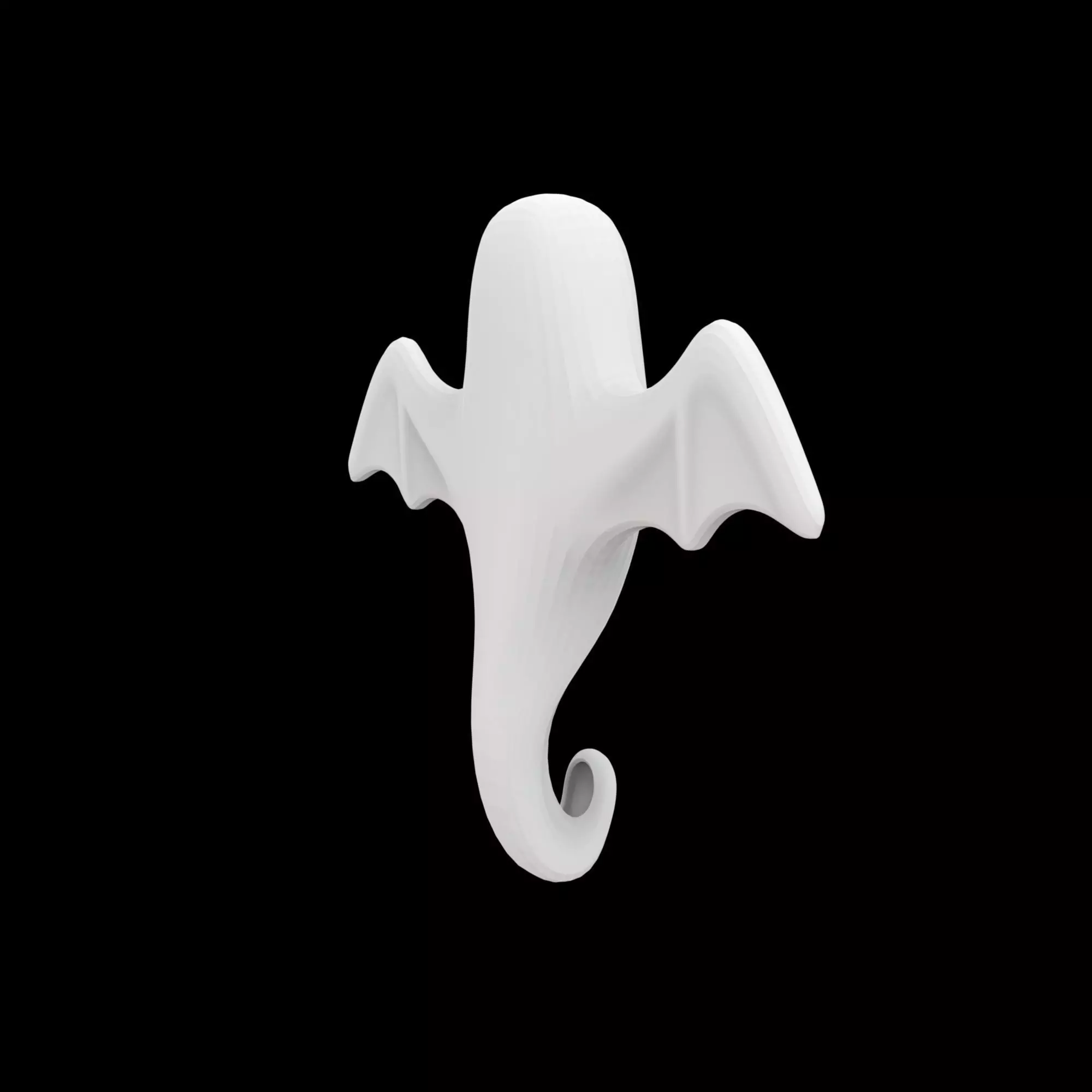 Spooky Ghost Wall Hook 3D Print Model 3D print model_0