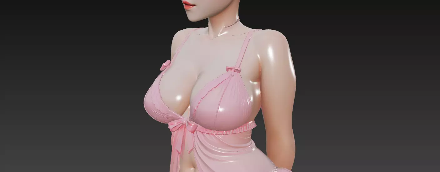 Babydoll Rosa Allure 3D print model_10