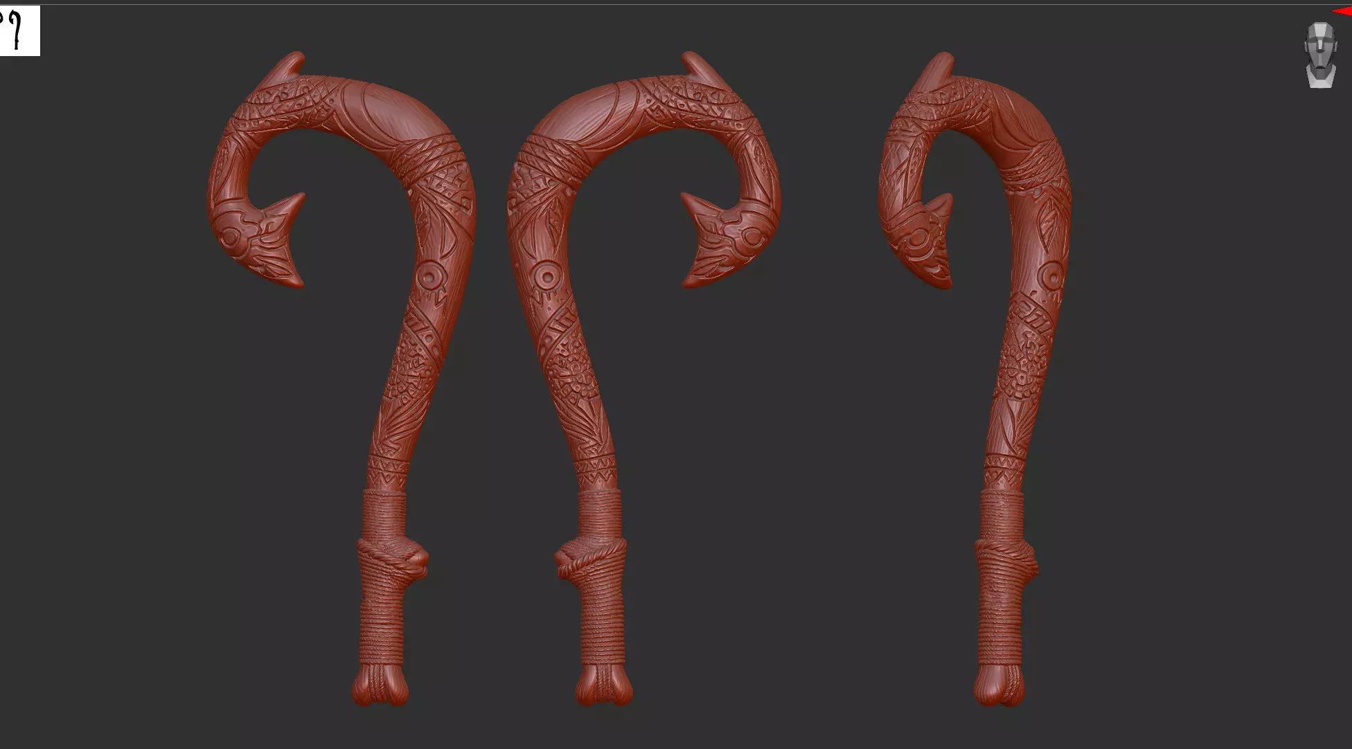 Moana Maui Fish Hook 3D print model
