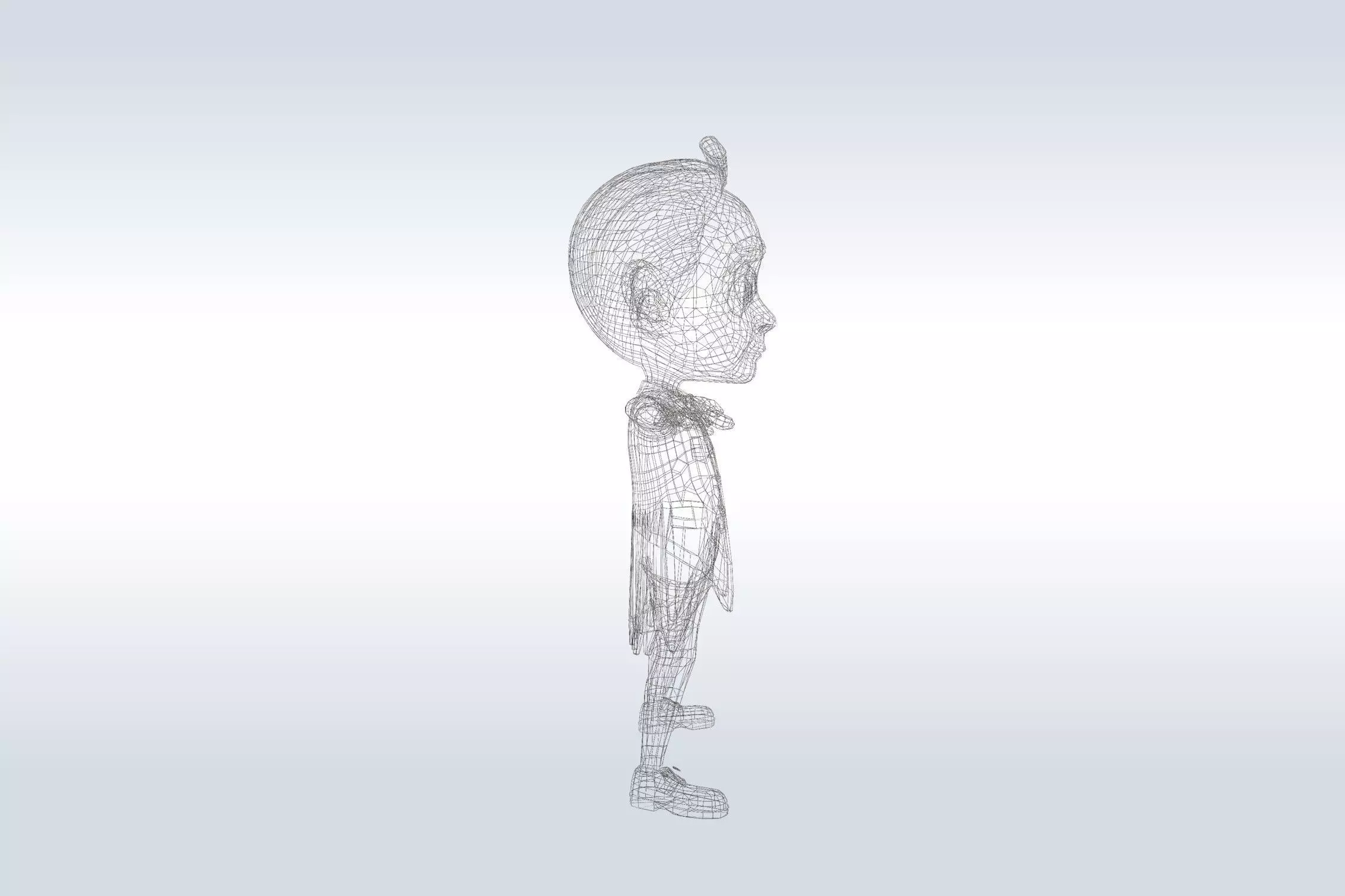 Cheerful Vampire Ghost 3D model_5