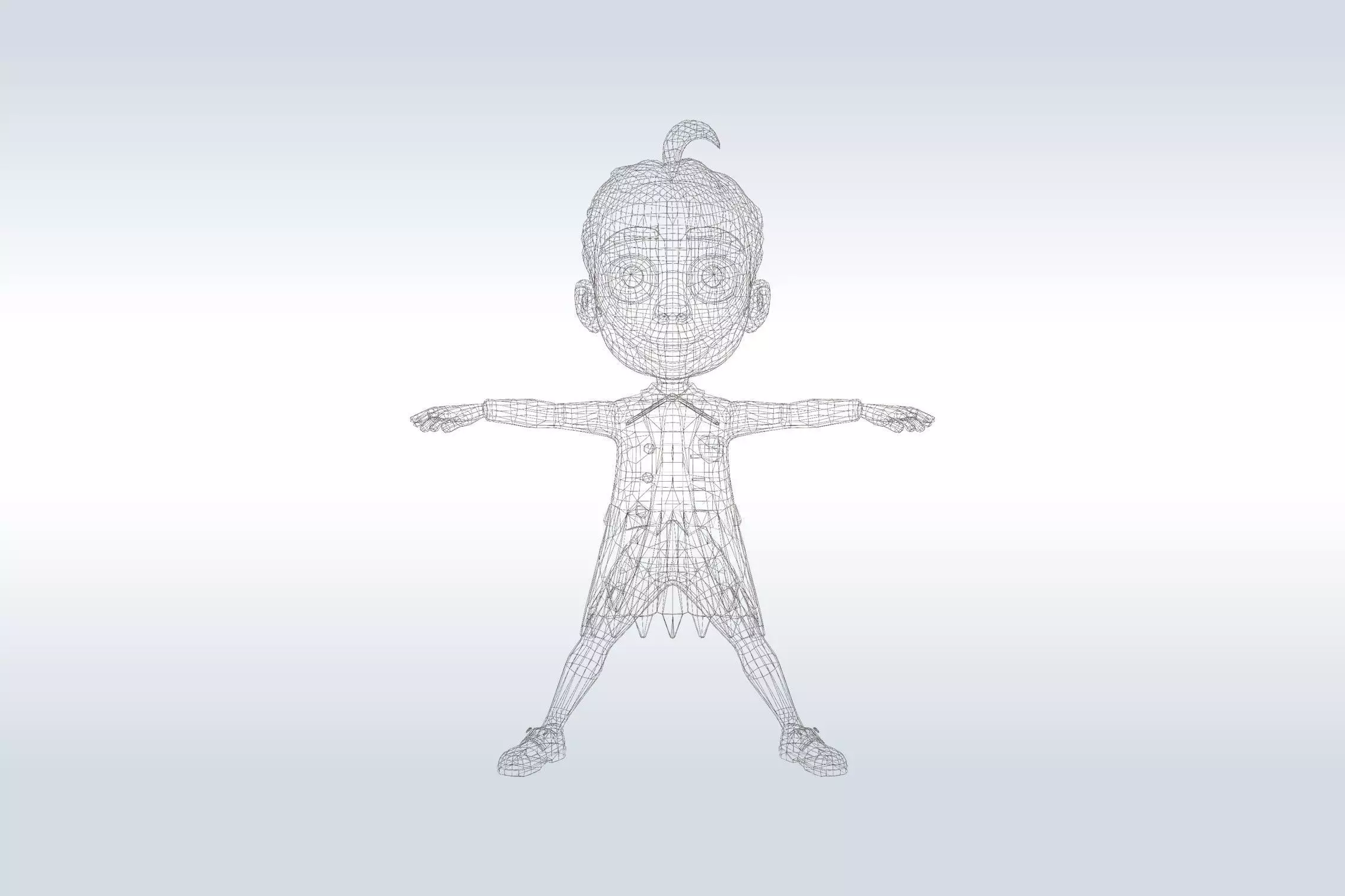 Cheerful Vampire Ghost 3D model_1