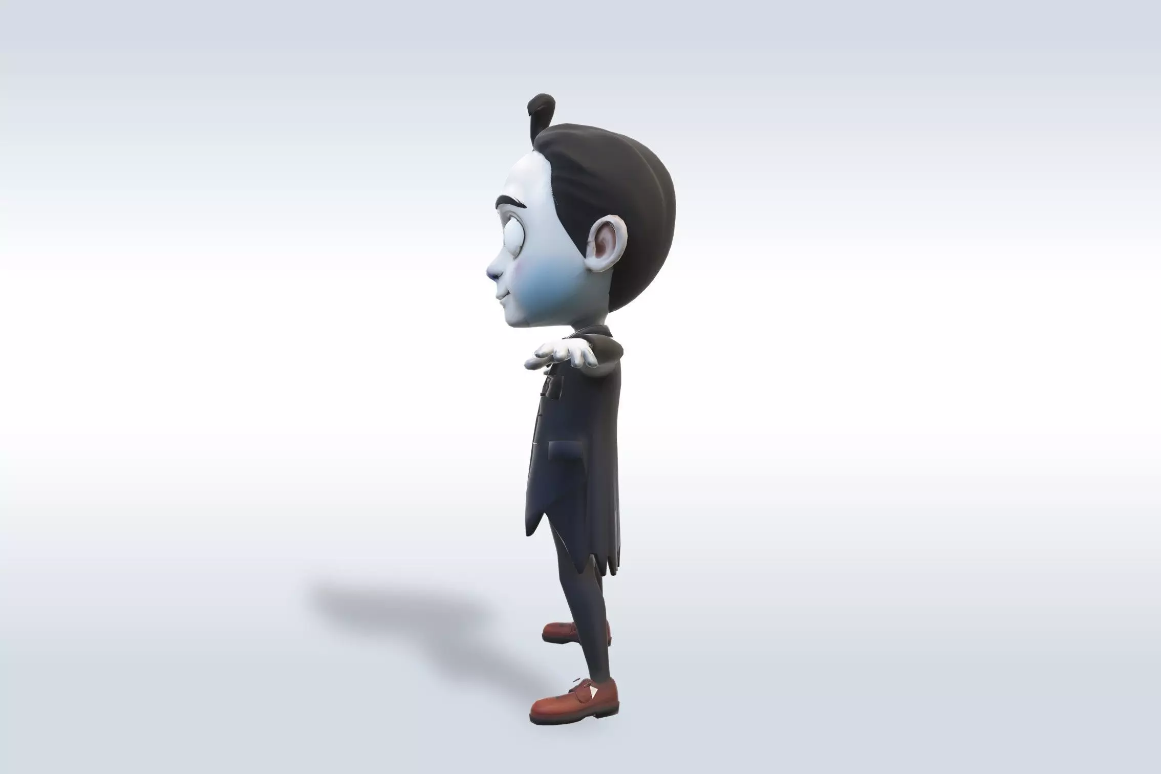 Cheerful Vampire Ghost 3D model_6