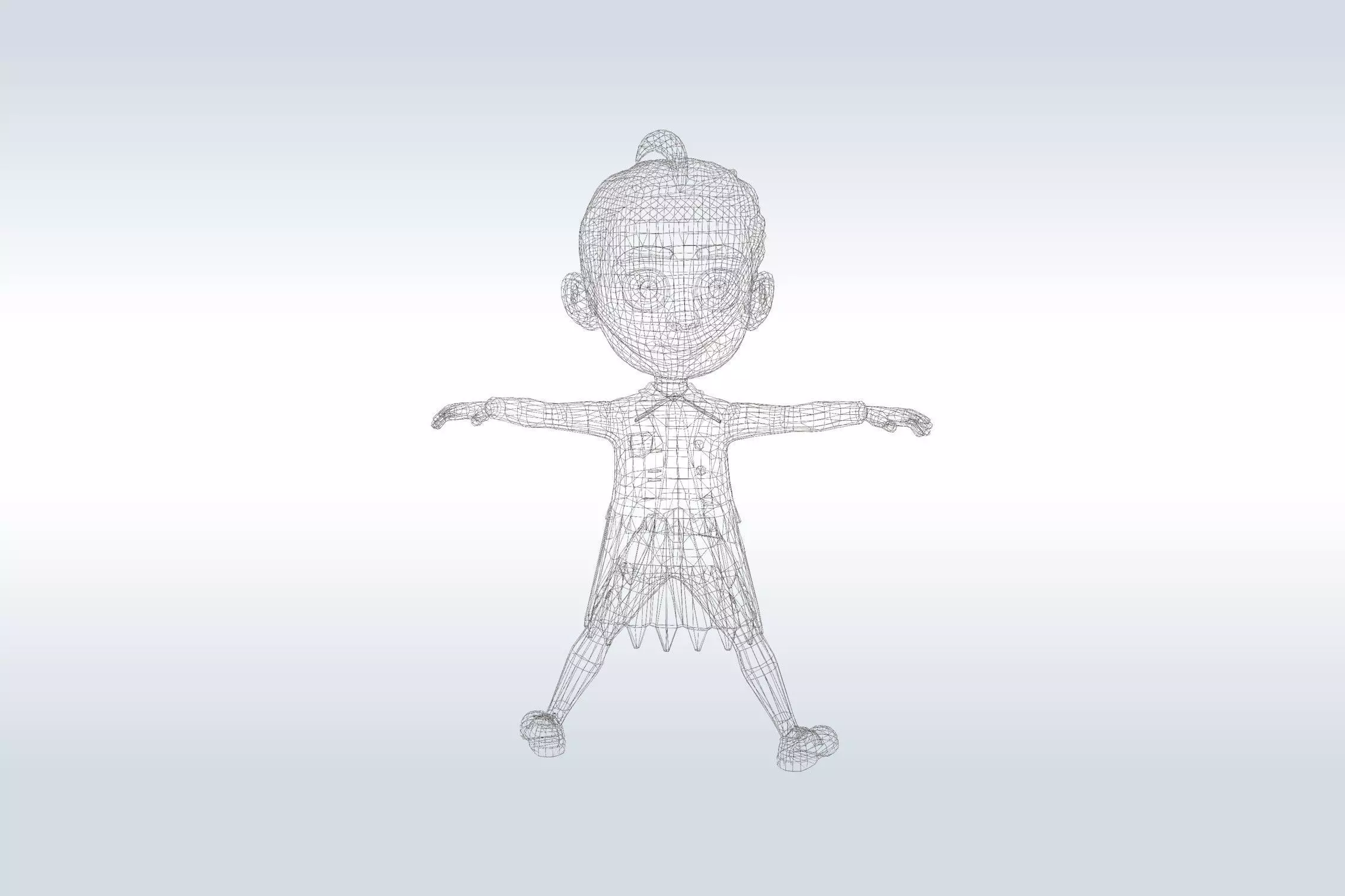 Cheerful Vampire Ghost 3D model_3