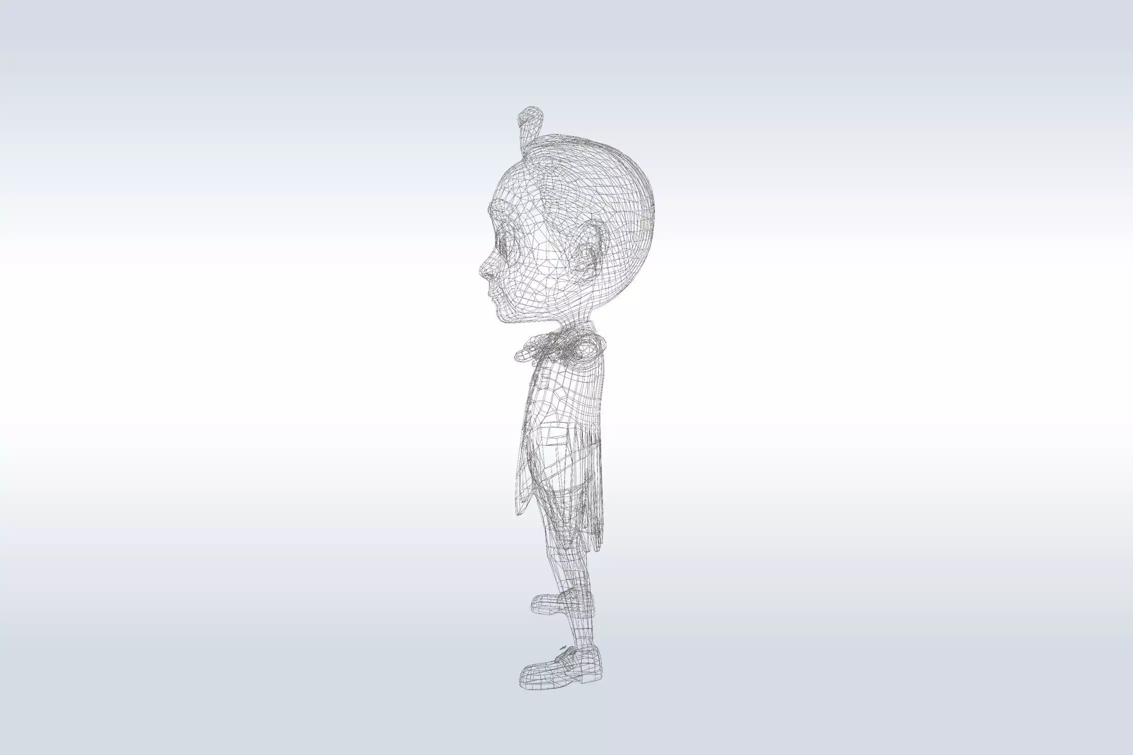 Cheerful Vampire Ghost 3D model_7