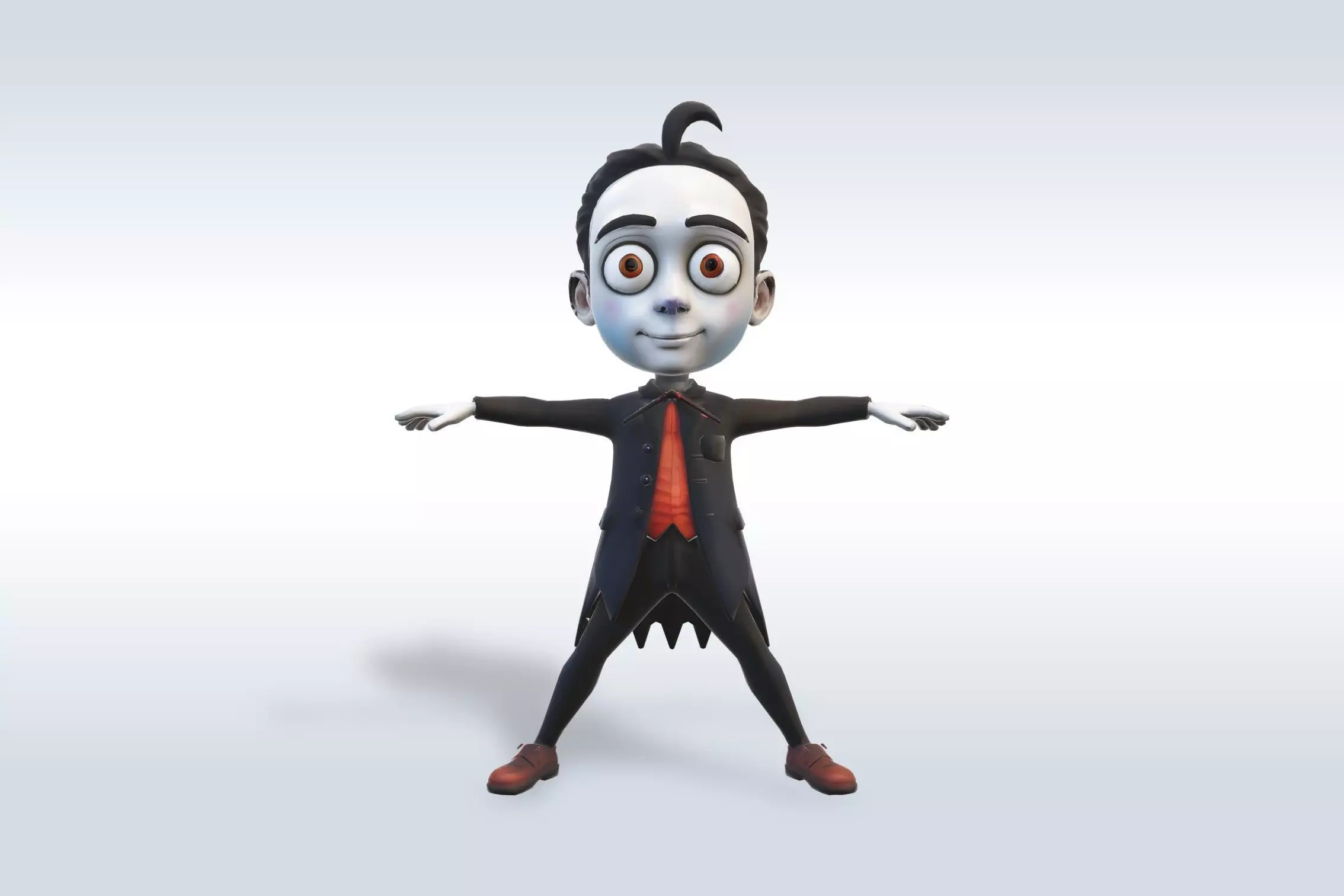 Cheerful Vampire Ghost 3D model_0