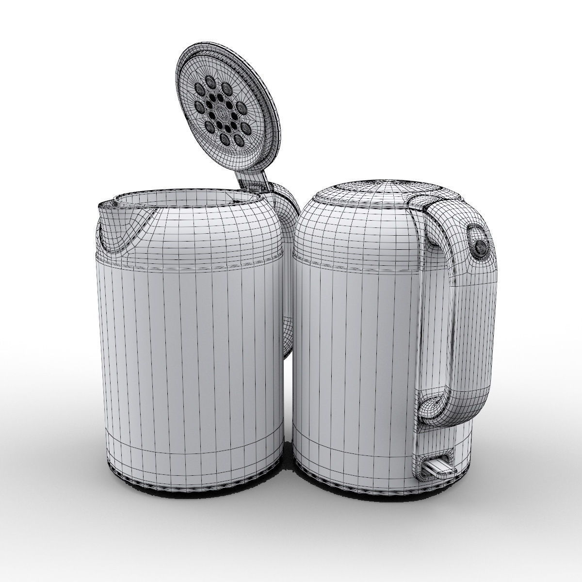 Electric Kettle Vitek 3D model_12