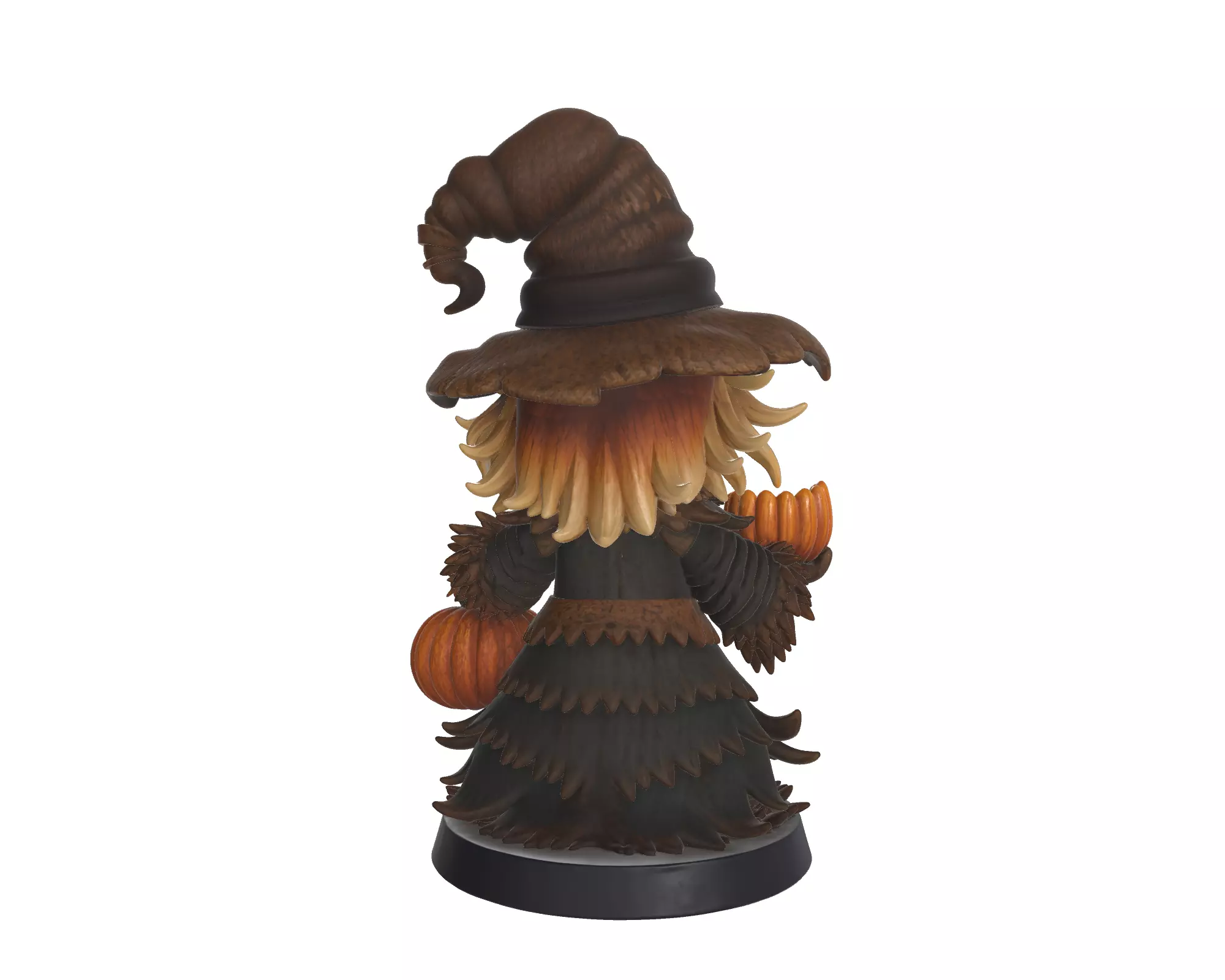 Halloween Pumpkin Head Scarecrow Spooky Jack O Lantern 3D print model_3