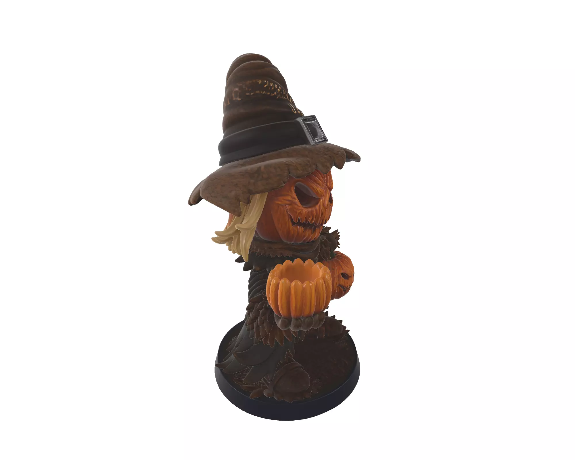 Halloween Pumpkin Head Scarecrow Spooky Jack O Lantern 3D print model_4