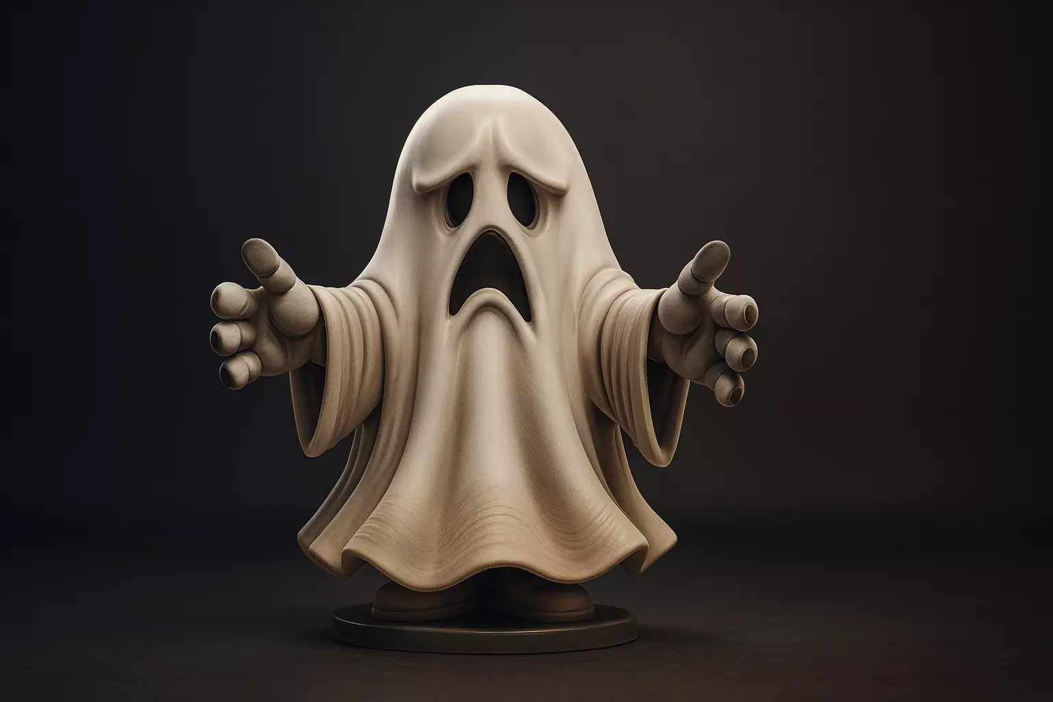 Cute Spooky Ghost Miniature Halloween Decoration Haunted House 3D print model