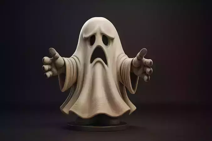 Cute Spooky Ghost Miniature Halloween Decoration Haunted House 