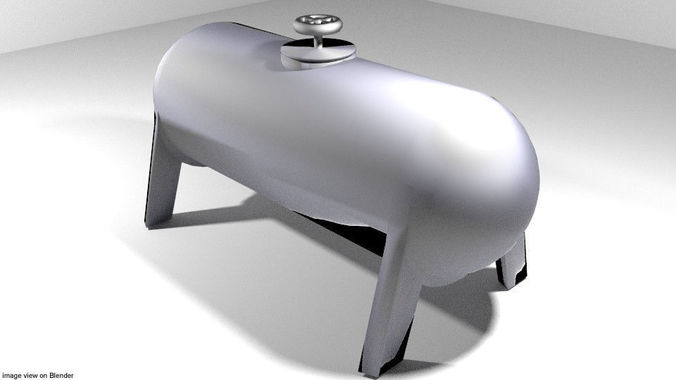Gas Tank - Cylinder Type 3 3D model