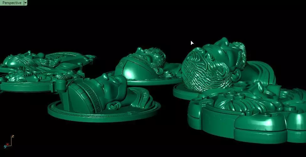 Faces on frames 3D print model_5