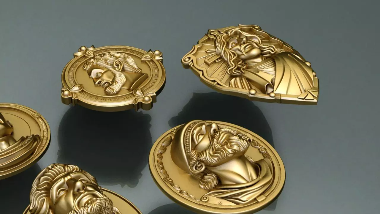 Faces on frames 3D print model_3