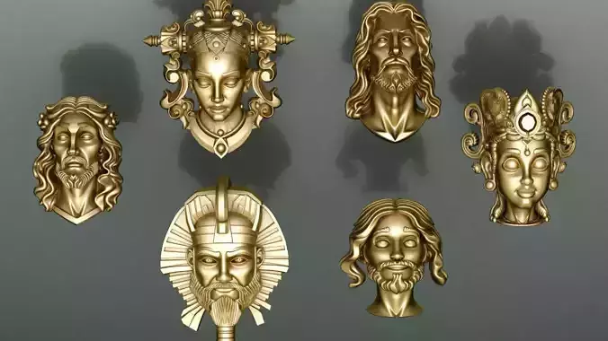 Faces 3D print model
