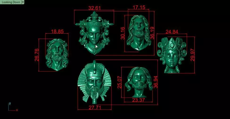 Faces 3D print model_4