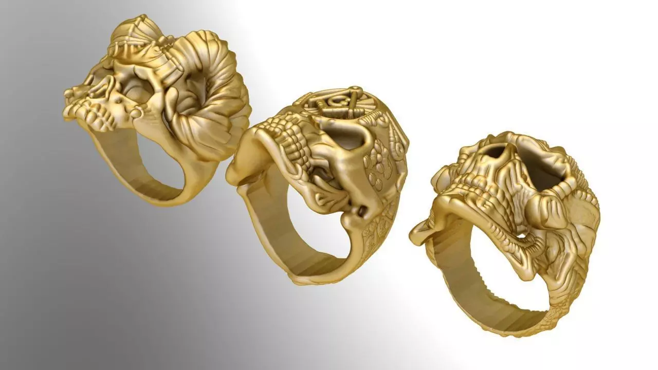 Demon skulls 3D print model_2