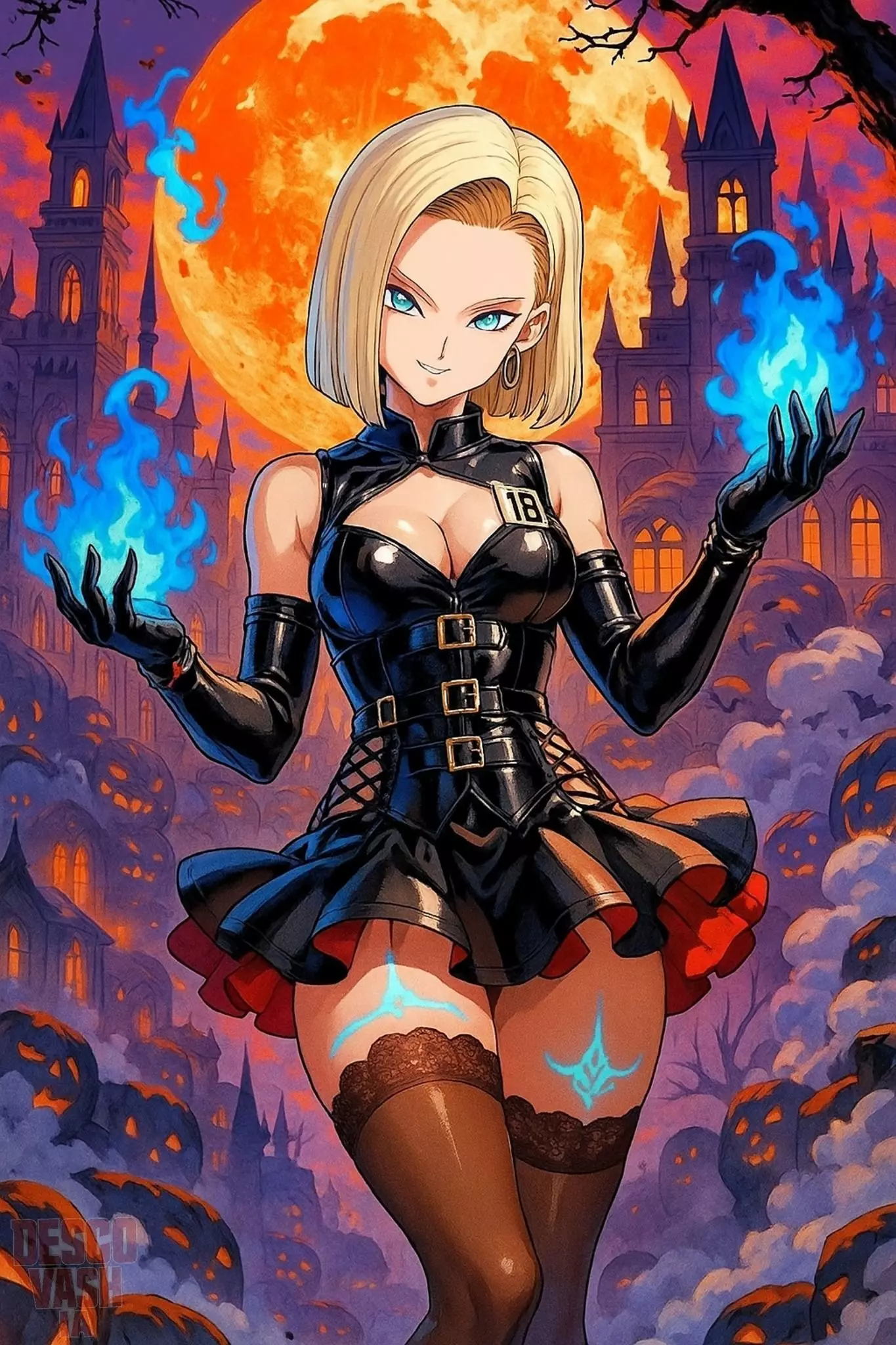 Dynamic Anime Female Collectible Figure STL 3D print model