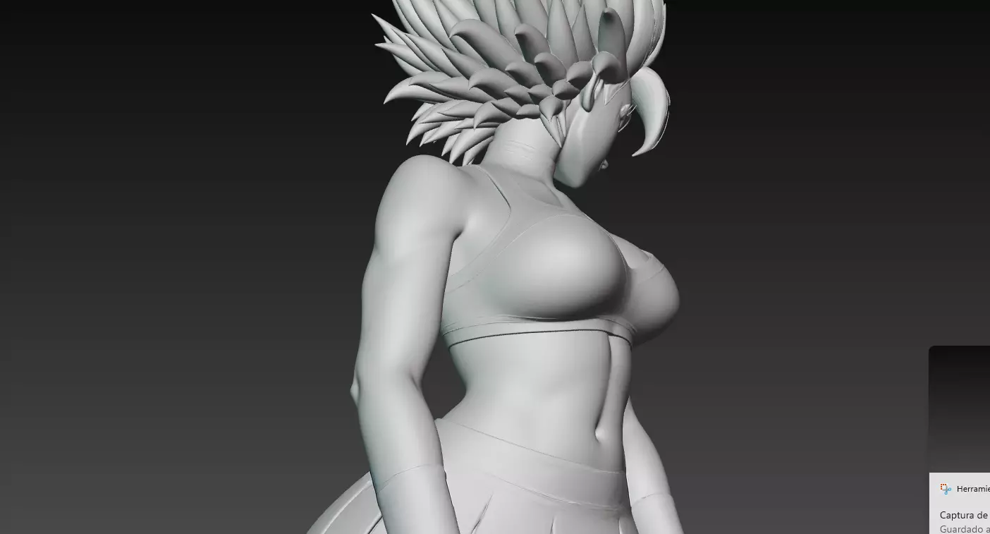 Saiyan Spectacle Cauliflas Game Day Look 3D print model_3