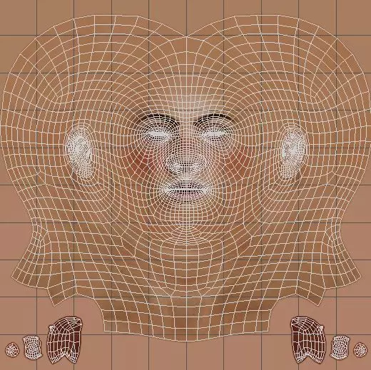 Young Female Character Low-poly 3D model_21