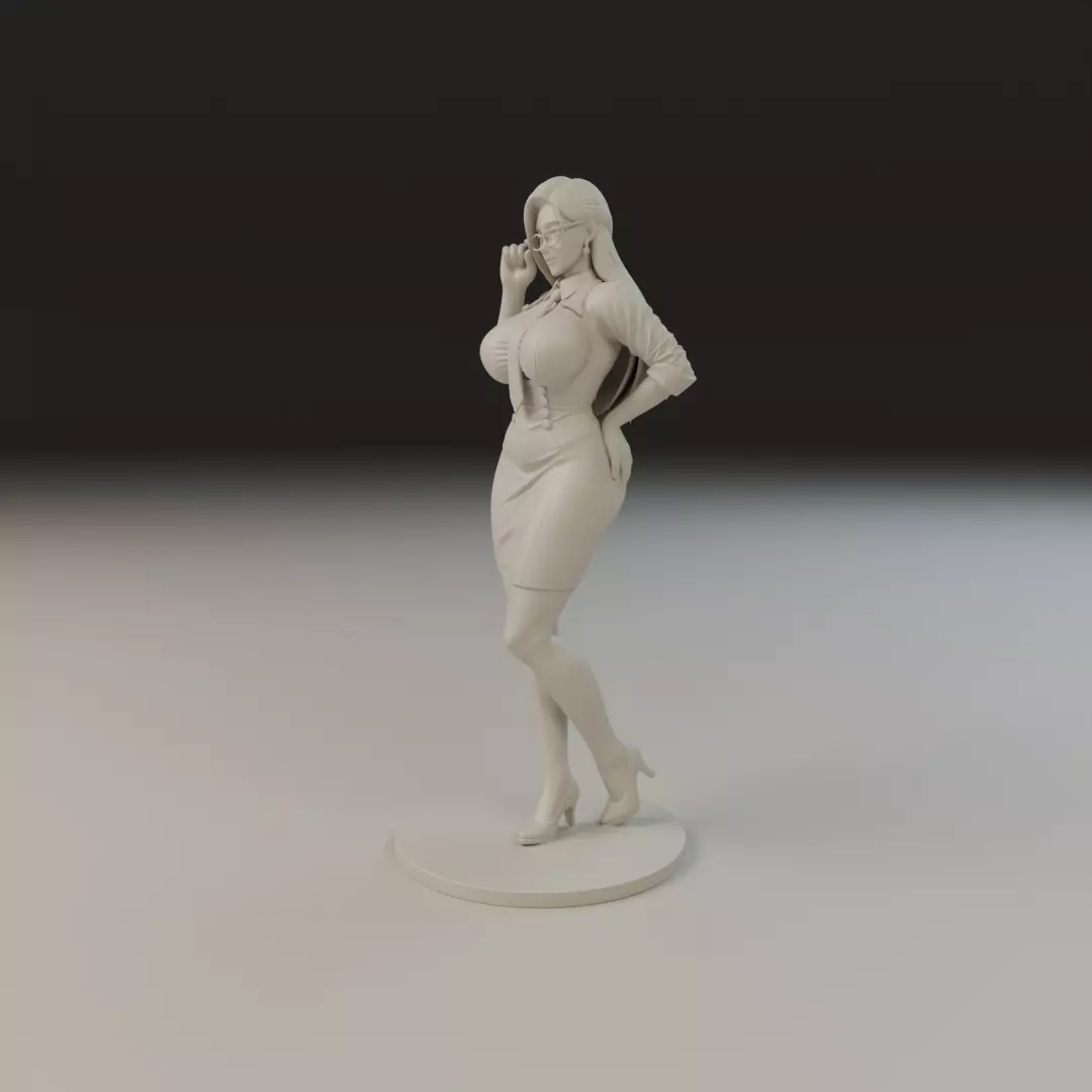 pin up teacher 3D print model_13