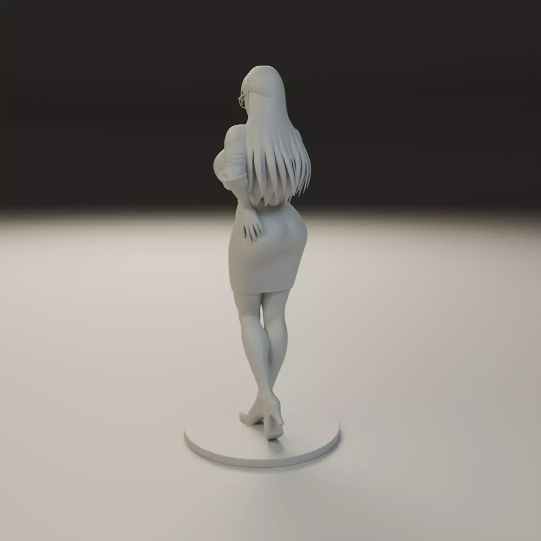 pin up teacher 3D print model_12