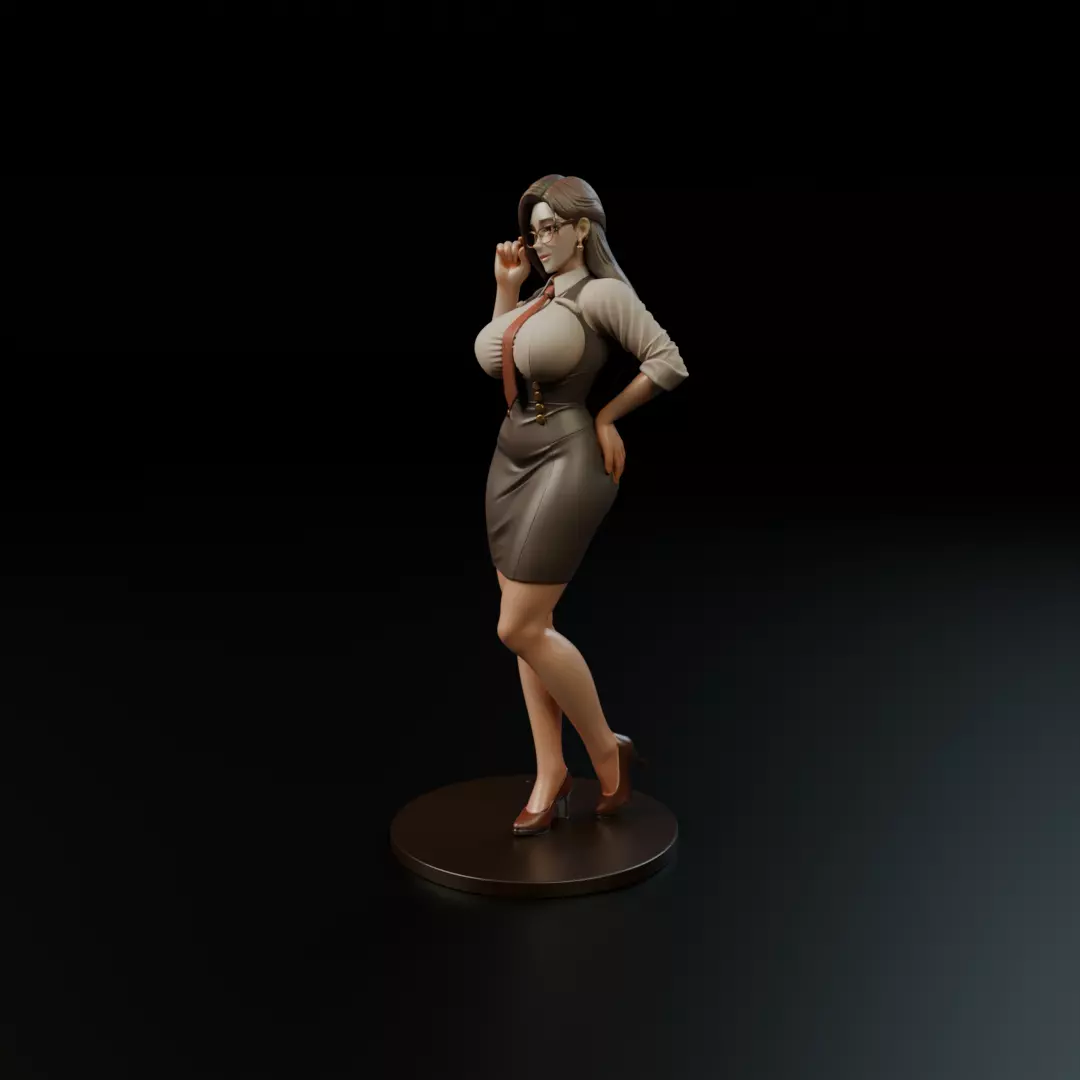 pin up teacher 3D print model_5