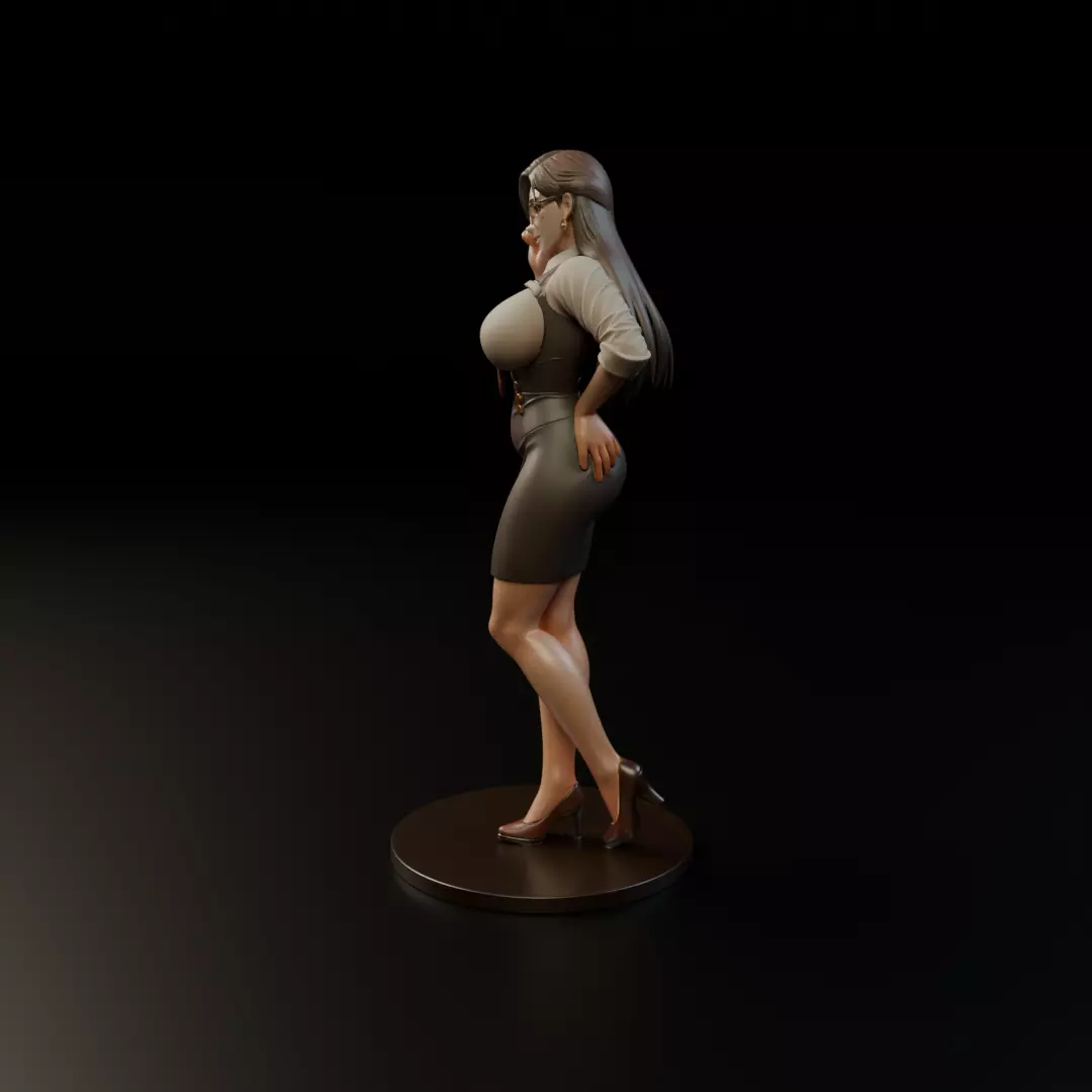 pin up teacher 3D print model_2