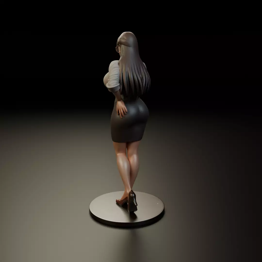 pin up teacher 3D print model_4