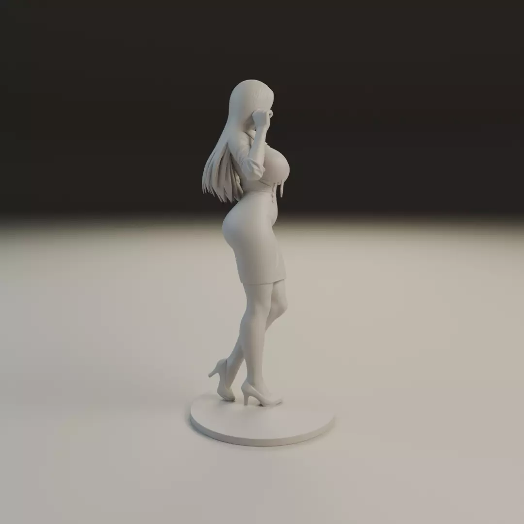 pin up teacher 3D print model_9