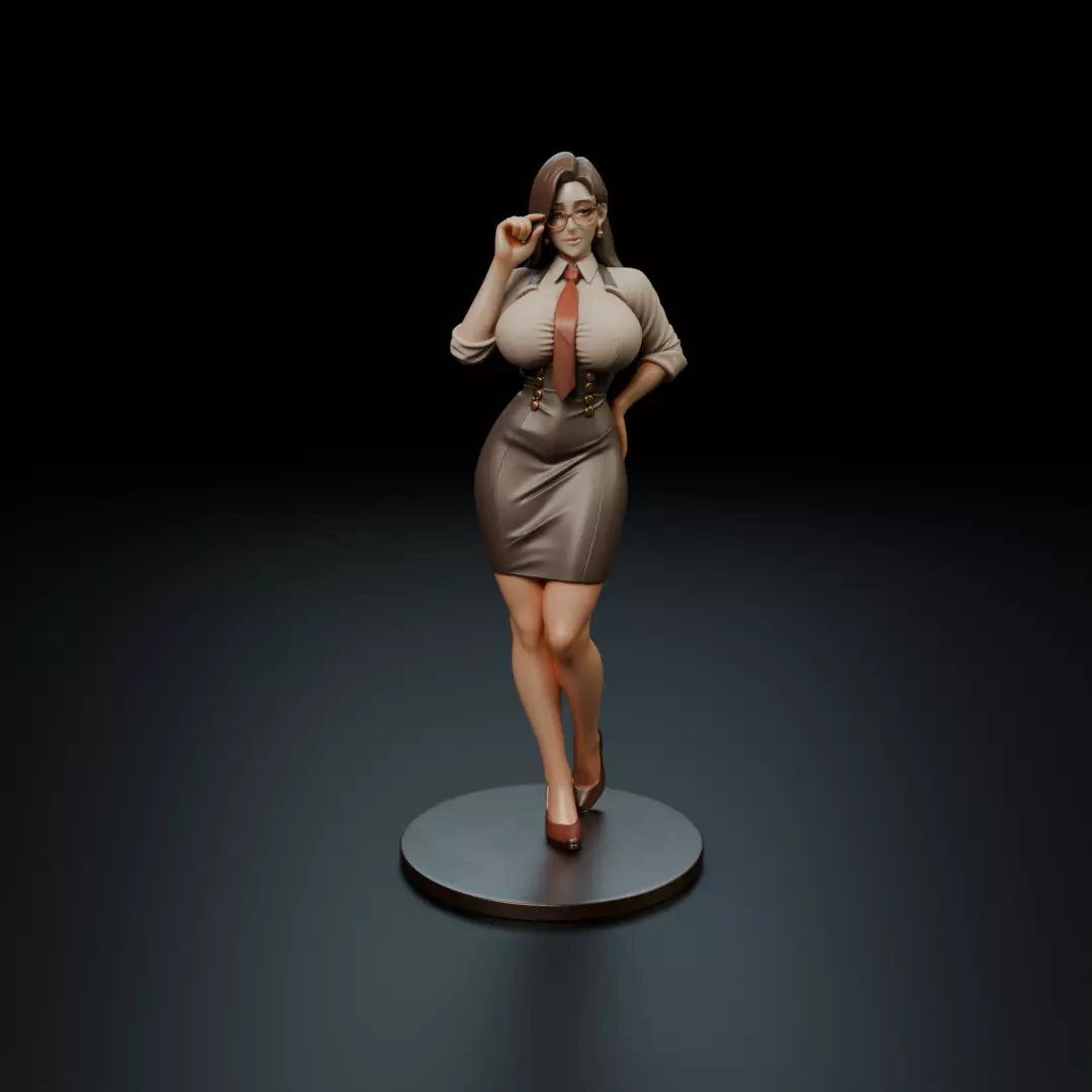 pin up teacher 3D print model_8