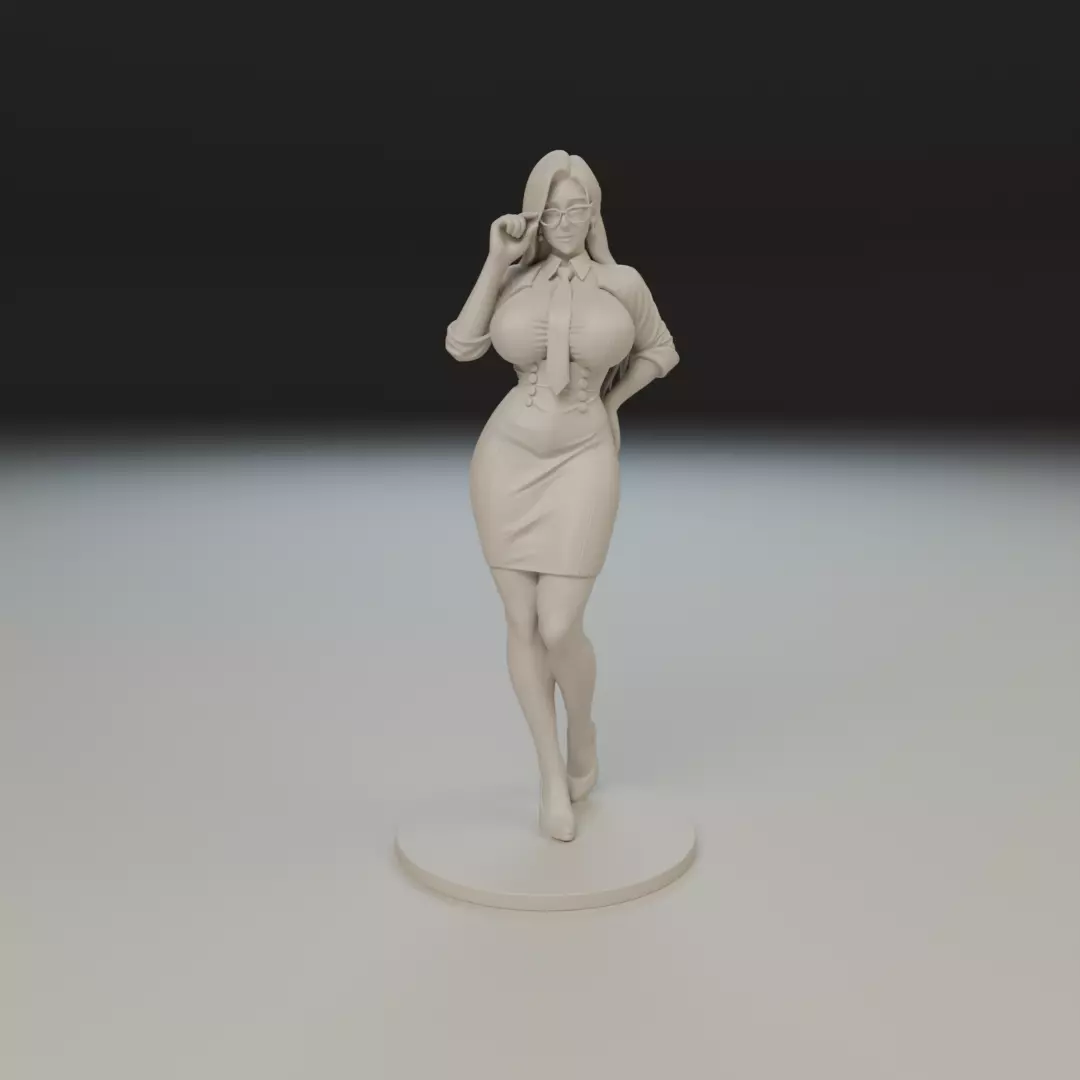 pin up teacher 3D print model_16