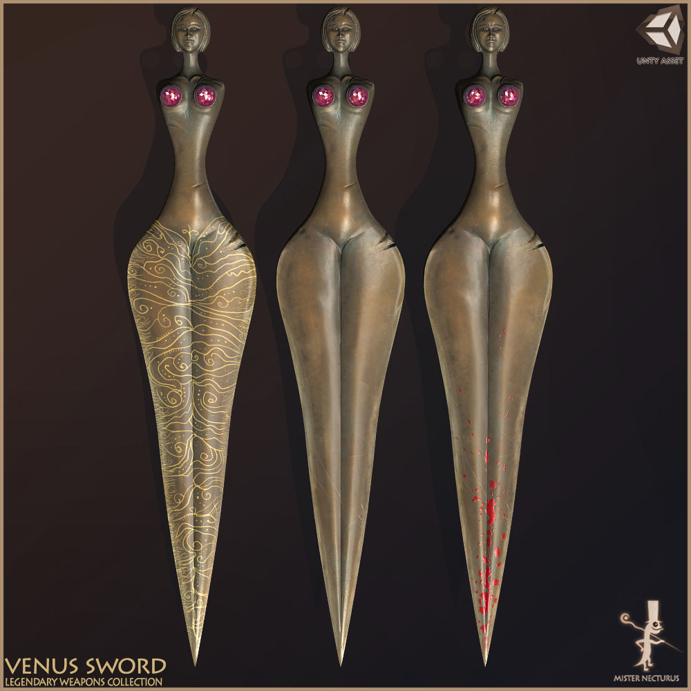 Legendary Swords Collection Low-poly 3D model_18